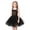 Q205 Black, variant on Angala Performance Dress For Girls Sleeveless Square Collar Solid Color Girls Halloween Dresses