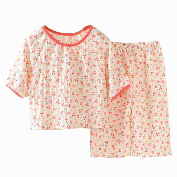 Boys and Girls Soft Pajamas Cotton Toddler Pjs Long Sleeve Kid Sleepwear Sets 6-12 Months 12-24 Months 2t 3t 4t 5t 6t 7t 8t 9t Children(Orange,4-5 Years)