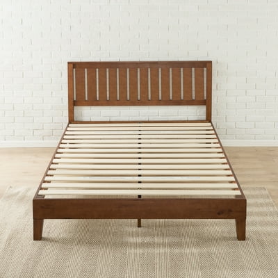 Buy Zinus Vivek 37 Deluxe Wood Platform Bed Frame With Headboard Queen Online In Turkey 924976619