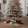 thumbnail image 4 of Bingfone Christmas Tree Skirt Mat Christmas Decoration Interior 48" -Wood Grain Shark, 4 of 6