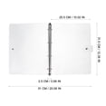 thumbnail image 2 of OULII Transparent Binder Notebook Cover Plastic A4 Clear Loose Leaf Ring Binder for Office and School, 2 of 8
