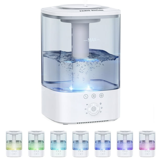 Humidifier, Paris Rhone 3.5L Cool Mist Humidifier for Medium Room, Top