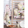 thumbnail image 2 of Easter Cute Bunny Kitchen Dish Towels for Drying Dishes Set of 4, Colorful Eggs Spring Daisy Flowers Pink Plaid Waffle Weave Microfiber Hand Tea Bathroom Towels Quick Dry & Absorbent Towel 15.7x23.6, 2 of 7