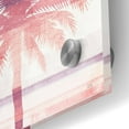 thumbnail image 3 of Epic Art 'Beachscape Palms II Pink Purple' by Michael Mullan, Acrylic Glass Wall Art, 24"x24", 3 of 3