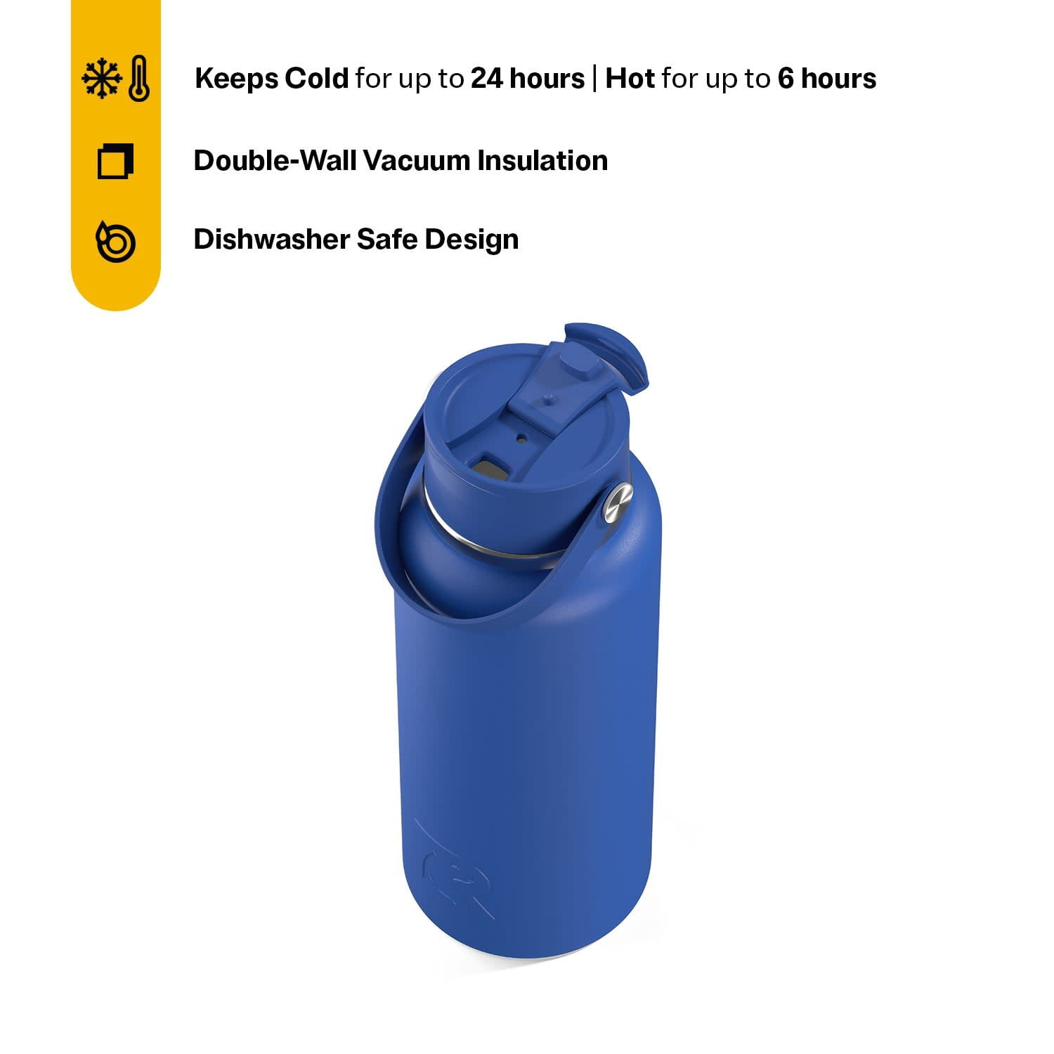 RTIC 32 oz Ceramic Lined Insulated Outback Water Bottle, Leak Resistant, Cobalt