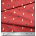 thumbnail image 3 of Soimoi Orange Cotton Duck Fabric Diamond Geometric Print Sewing Fabric Yard 42 Inch Wide, 3 of 3