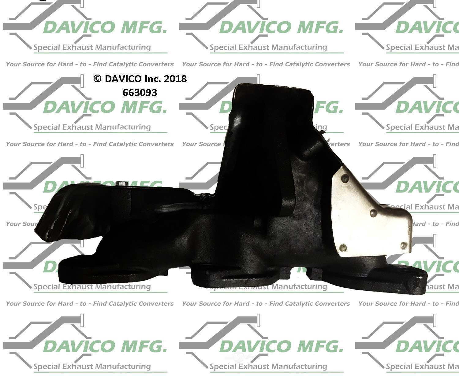 Davico Mfg 663093 Stand alone Exact-Fit exhaust manifold