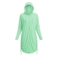 thumbnail image 7 of Shihyeh Women's UPF 50+ Swim Cover Up Sun Protection Hoodie Long Jacket SPF Lightweight Beach Cover Ups for Women, 7 of 7