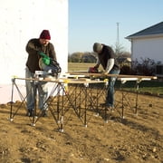 CK15S 30 in. x 48 in. x 96 in. Steel Centipede Work Support Sawhorse with Accessories