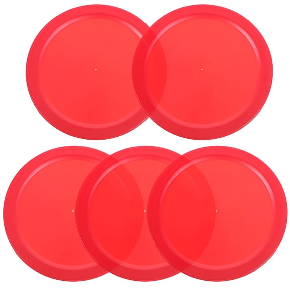 BESTSKY 5Pcs Air Hockey Pucks Table Hockey Pucks Plastic Hockey Piece Air Hockey Table Accessories