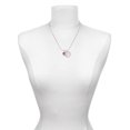 thumbnail image 3 of Delight Jewelry Silvertone Hot Pink Giraffe Print Spinner To the World You are a Mother Locket Necklace, 3 of 4