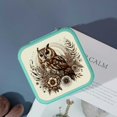 thumbnail image 4 of FCXZI Owl Floral Vintage Illustration Small Jewelry Box for Women Green, 4 of 5