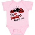 thumbnail image 3 of Inktastic My Daddy Loves Me with Cute Ladybugs Boys or Girls Baby Bodysuit, 3 of 5