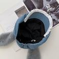 thumbnail image 6 of Lace Trim Bowknot Newsboys Hat Plush Bunny Hat Funny Floppy Ear Hat Flat Hat Women Painters Hat, 6 of 7