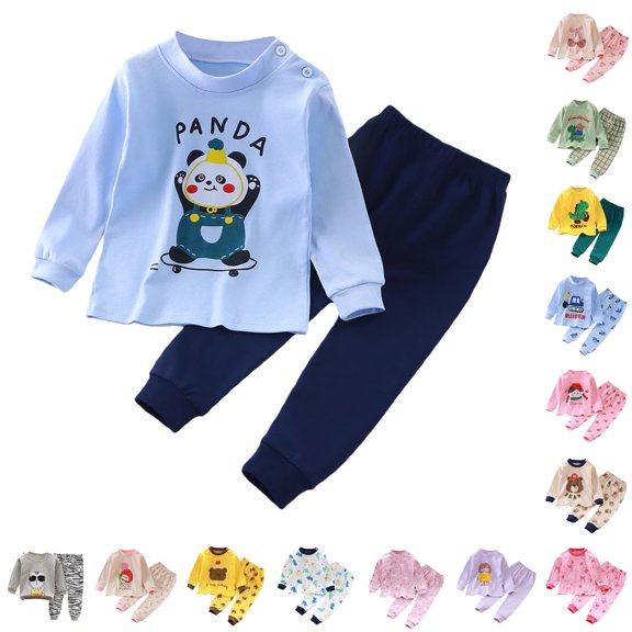 NordicNest Girls Pajama Set Soft Long Sleeve Kids Comfortable Loungewear Outfit For Toddler And Baby Girls 6t Girls Outfits