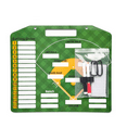 thumbnail image 3 of Magnetic Baseball Lineup Board for Coaches Softball Lineup Cards Marker Boards Baseball Coaching Accessories, 3 of 5