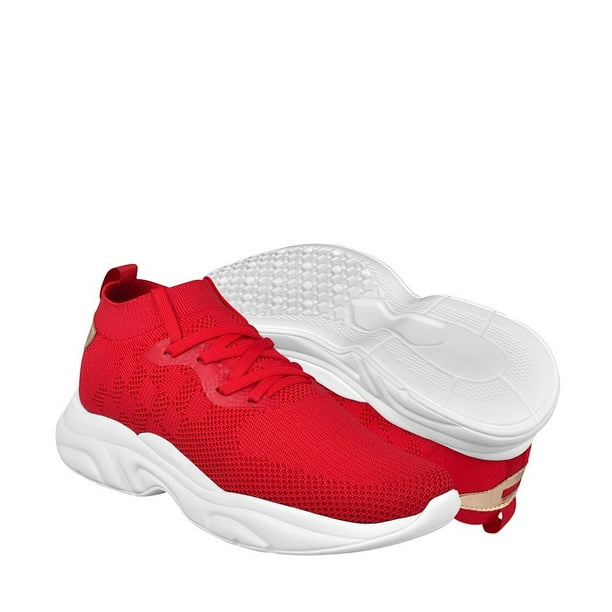 TENIS CASUALES PARA DAMA WHAT´S UP 0414-27 ROJO What's Up 0414-27