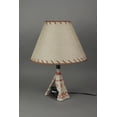 thumbnail image 3 of Set of 2 Cold Cast Resin Table Lamps: Mama Black Bear and Cub in Teepee-Style Tent - Perfect for Cozy Living Spaces, Bedrooms, and Cabins - 19 Inches High, 3 of 4