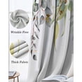 thumbnail image 6 of Eucalyptus Leaves Blackout Curtains for Bedroom, Thermal Insulated Window Treatment, Summer Botanical Green Watercolor Grommet Top Blackout Draperies and Drapes for Basement 27.5"x39" 2 Panels, 6 of 8