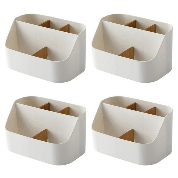 4X Caja del Carrito del Maquillaje del Tenedor Teledirigido del Organizador de Escritorio para el Hogar y la Oficina