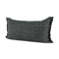 thumbnail image 1 of homeroots Décoration Intérieure 392301 Housse de Coussin Lombaire à Franges Gris Foncé, 1 of 1