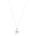 thumbnail image 5 of CFIOZYOS Genuine or Created Gemstone Birthstone Flower Pendant Necklace with Chain in Sterling Silver, 18", 5 of 7
