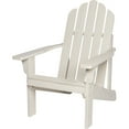 thumbnail image 5 of Shine Company Marina II Solid Wood Adirondack Chair, Eggshell White, 5 of 5