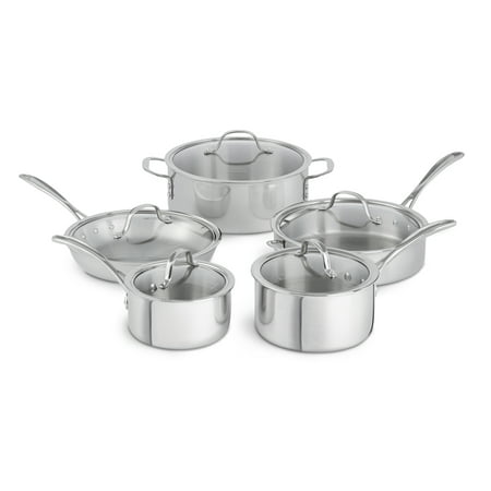 Calphalon Tri-Ply Stainless Steel 10-Piece Cookware