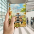 thumbnail image 4 of Hello Fall Autumn Wreath Italian Greyhound Pumpkins Pickup Truck Travel Passport Wallet Greyhound Dog Lover PU Leather Passport Holder Cover - 13011, 4 of 5