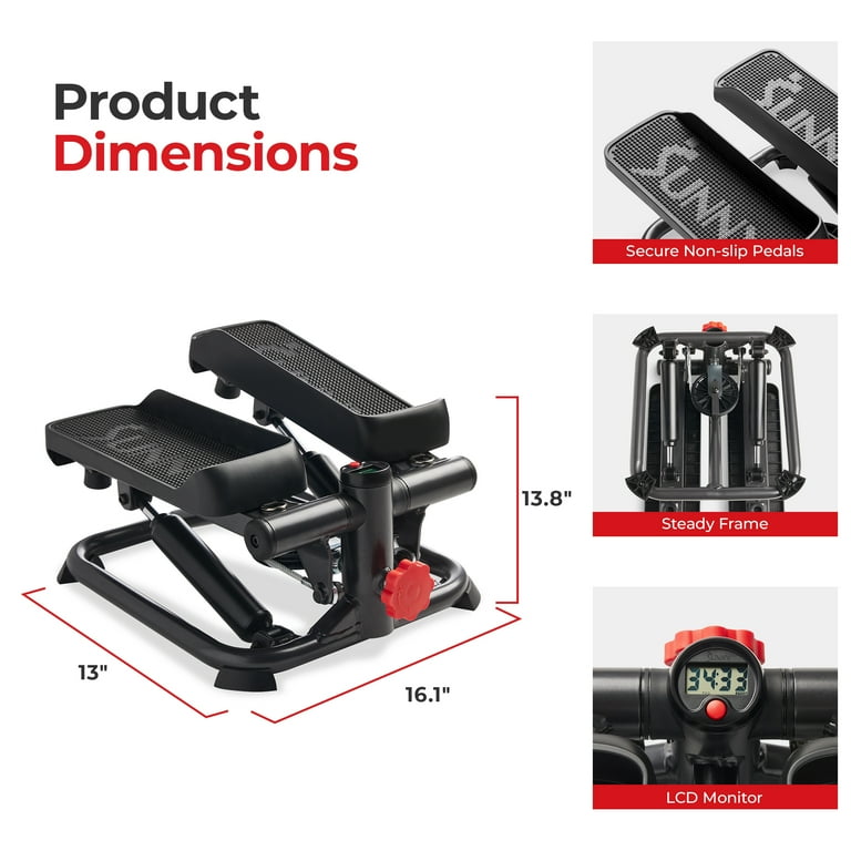 ウエイトトレーニング Healthfu Stepper Sunny Health 2-in-1 Smart Stepper, Total Body Workout