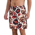 thumbnail image 2 of Pofeuu record lips Skull Prin Men's Swim Trunks Quick Dry Bathing Suit Swimming Board Shorts Mesh Lining Beach Swimwear-Medium, 2 of 6