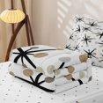 thumbnail image 5 of Castle Fairy Mid Century Atomic Star Zipper Queen Comforter Set with Fitted Sheet and 2 Pillowcases,Abstract Round Dot Zipper Bedding Set,Taupe Gray White,Reversible, 5 of 7