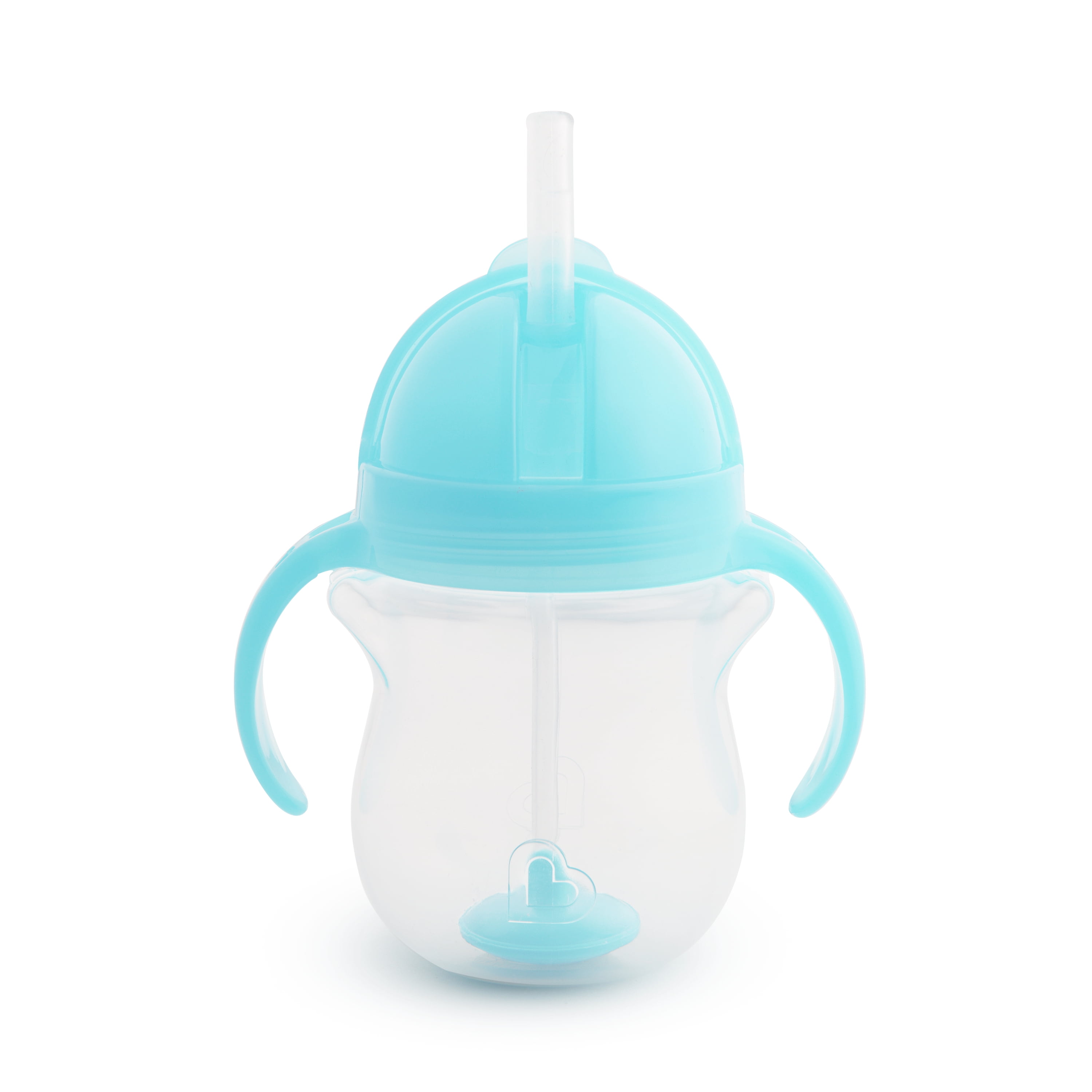 (3 pack) Munchkin® Any Angle™ Weighted Flexi-Straw Trainer Sippy Cup with Click Lock™ Lid, 7 oz, Blue, Unisex