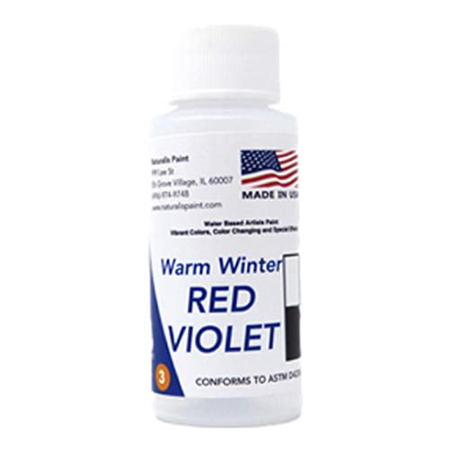 Naturalis Paint Color-Changing & Special Effect Water-Based Artist Paint (Warm Winter Red Violet) - 1oz