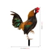 thumbnail image 2 of NICEXMAS Nicexmas Multi-Color Acrylic Chicken Stake for Outdoor Decor, 2 of 6