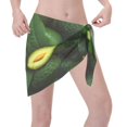 thumbnail image 3 of Bingfone Fresh Avocados Women's Sarong Swimsuit Cover Ups Bathing Suit Coverups Chiffon Beach Wrap Skirts, 3 of 7