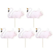 ETHZZLE 5Pcs Fairy Cake Decorations Cake Picks For Couples And Theme Party