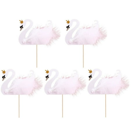 ETHZZLE 5Pcs Fairy Cake Decorations Cake Picks For Couples And Theme Party