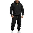 thumbnail image 2 of MLQIDK Men's Big and Tall Sweatsuits 2 Piece Set Athletic Workout Gym Sport Fleece Zip up Hoodie and Sweatpants Tracksuits Winter Jogging Sweat Suits Lounge Outfit Dark Gray L, 2 of 6