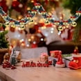 thumbnail image 4 of Christmas Tree Ribbon with Bows - 2-Meter White-Edged Decorative Ribbon for Tree Ornaments, Wreaths, and Holiday Gift Wrapping, 4 of 6
