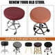 thumbnail image 4 of Fundas para Taburetes Redondos de Cuero Impermeables, Fundas para Taburetes de Bar Redondos, Fundas para Asientos de Taburetes de Bar Redondos con Bandas Elásticas, Sillas Redondas Resistentes, 4 of 6