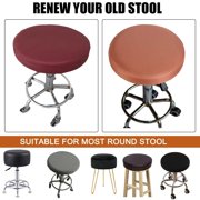CQCYD under $5 Round Memory Foam PU Leather Chair Cushion Circle Bar Stool Pad Detachable Chair Seat Cushion Anti Slip Kitchen Dining Chair Pad