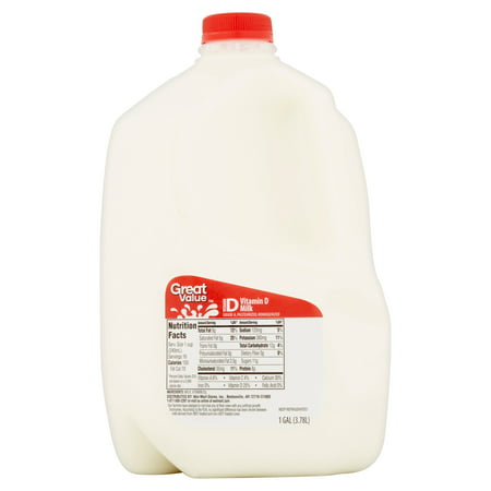 Great Value Vitamin D Milk, 1 gal - Walmart.com