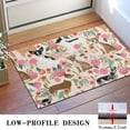 thumbnail image 3 of Chihuahua Dog and Flower Door Rugs,Washable Non Slip Door Mats Indoor,Decorative Door Mats,Entry Mat Indoor for Entrance,Bedroom,Kitchen,Bathroom,16"x24", 3 of 6