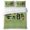 Green, variant on Chinese Calligraphy Twin Duvet Cover Set, Oriental Vintage Orange Fruit Leaf Beige Decorative 3 Piece Bedding Set with Zipper Closure Soft Breathable Microfiber Comforter Cover 2 Pillowcases