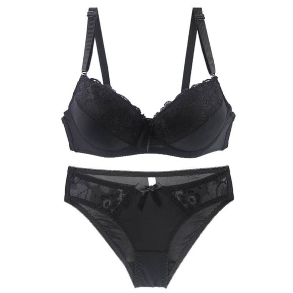 Uqiangy Halter Top Bras for Women Bras for Women Full Coverage Lounge Bras for Women Bra And Panty Set Wireless Pushup Bra for Women Comfortable Bras for Women Womens Bras Pack Black 75D