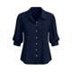 thumbnail image 4 of Neewe Womens Button Down Shirts Plain Lapel 3/4 Sleeve Tops Elegant Dressy Blouses Business Casual Outfits, 4 of 5