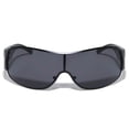 thumbnail image 2 of Retro Sunglasses UV Protection Oversize Matte Black Frame, 2 of 2