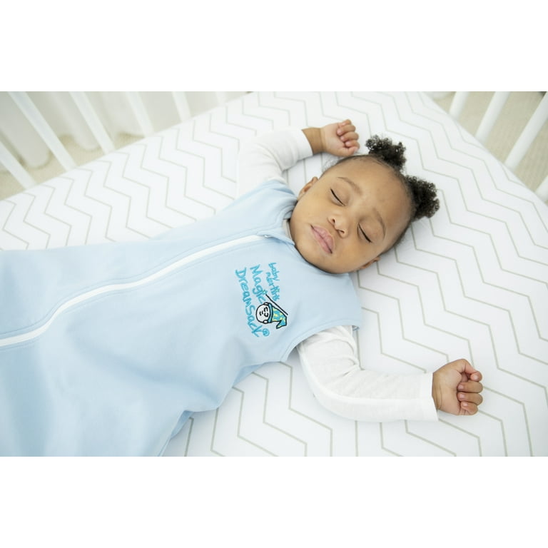 Baby Merlin s Magic Dream Sack Double Layer Wearable Blanket Cotton Blue 6 12 Months Walmart