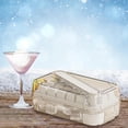 thumbnail image 3 of Bandeja rectangular para cubitos de hielo con tapa, molde de silicona flexible para extraer el hielo fácilmente, juego de 2 piezas para congelador, para 14 cubitos de hielo grandes., 3 of 9